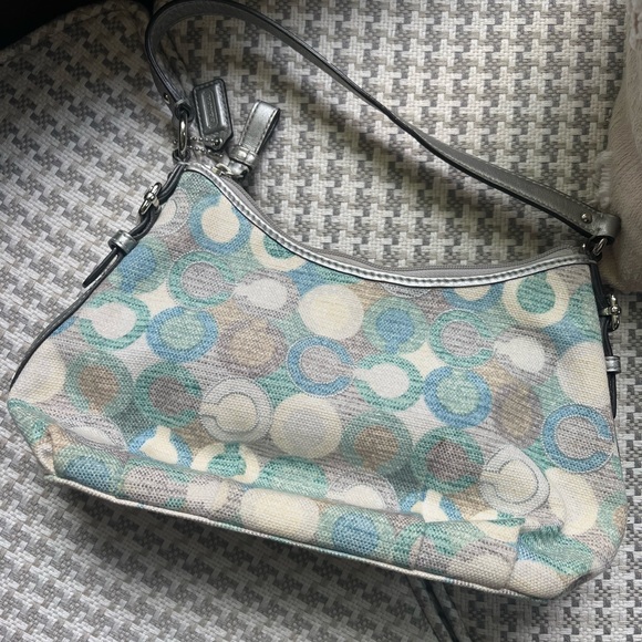 Blue C coach hand bag - Picture 2 of 6